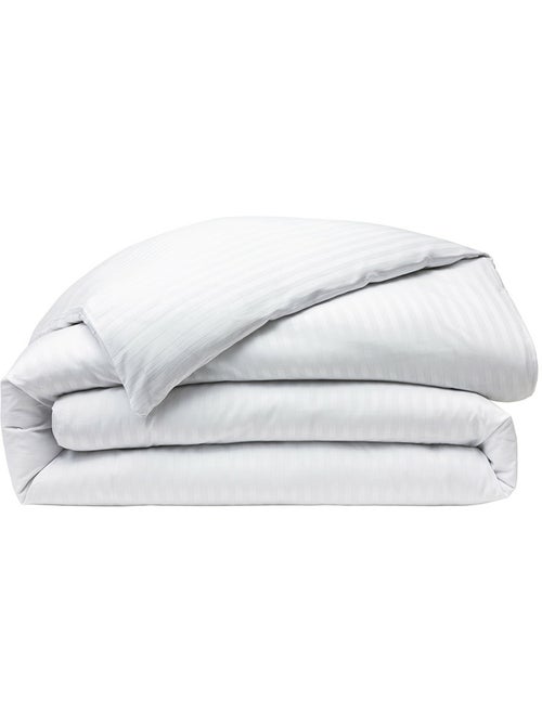 Housse de couette — satin de coton peigné Prestige — rayures - Kiabi Housse de couette — satin de coton peigné Prestige — rayures - Kiabi