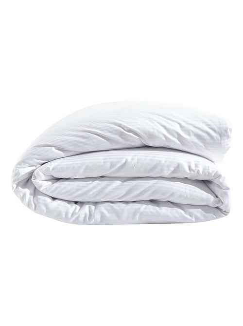 Housse de couette satin de coton rayé - Kiabi