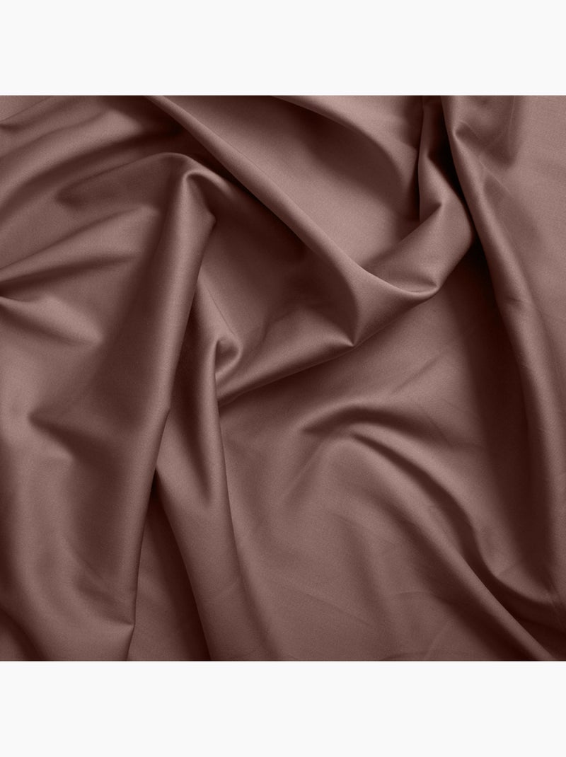 Housse de couette satin de coton rose Bois de rose - Kiabi