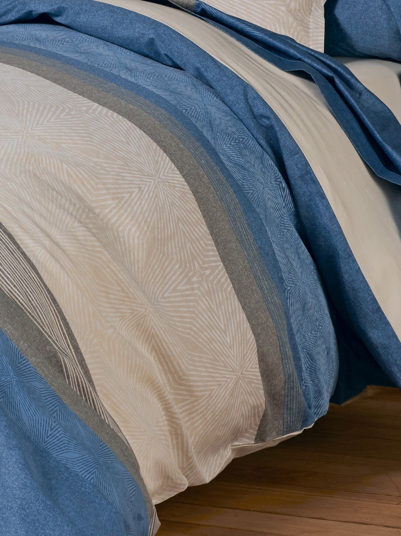 Housse de couette satin de coton TIAGO Gris clair - Kiabi