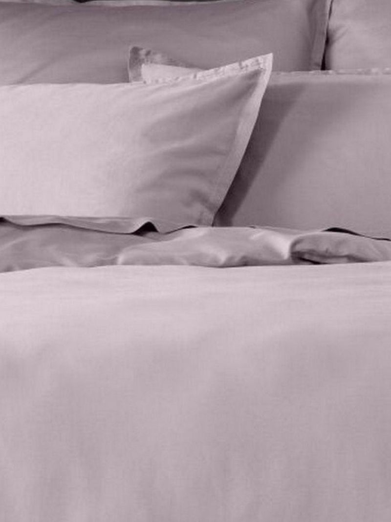 Housse de couette Satin de Coton Violet - Kiabi
