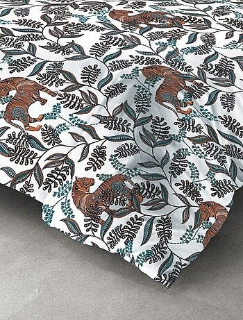 Housse de couette Savane + taie(s) coton 57 fils