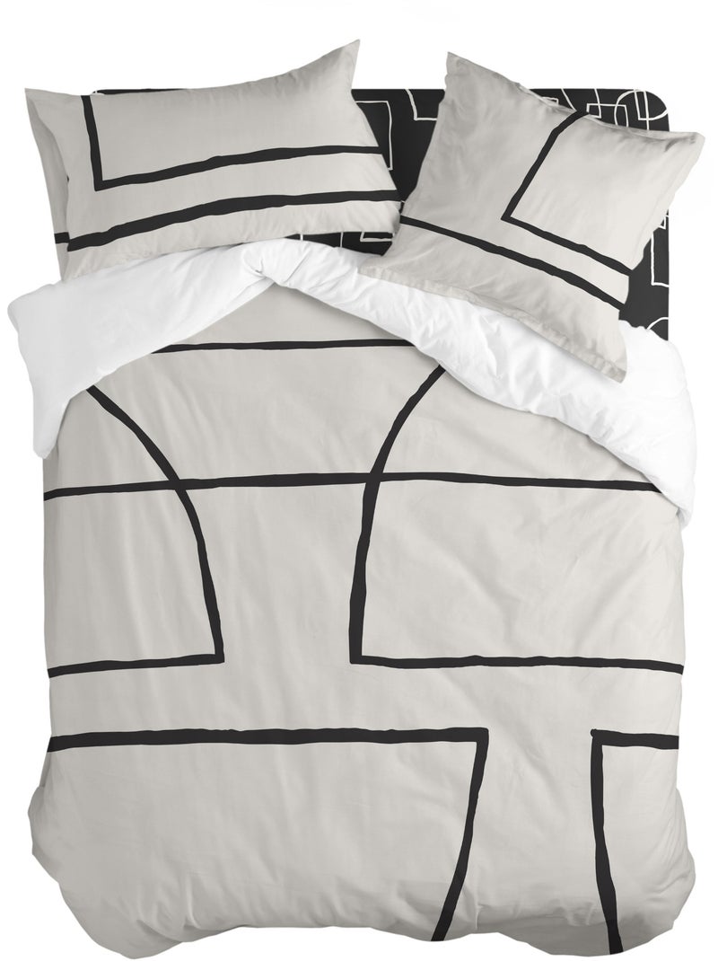 Housse de couette Serenity "Happyfriday" Multicolore - Kiabi