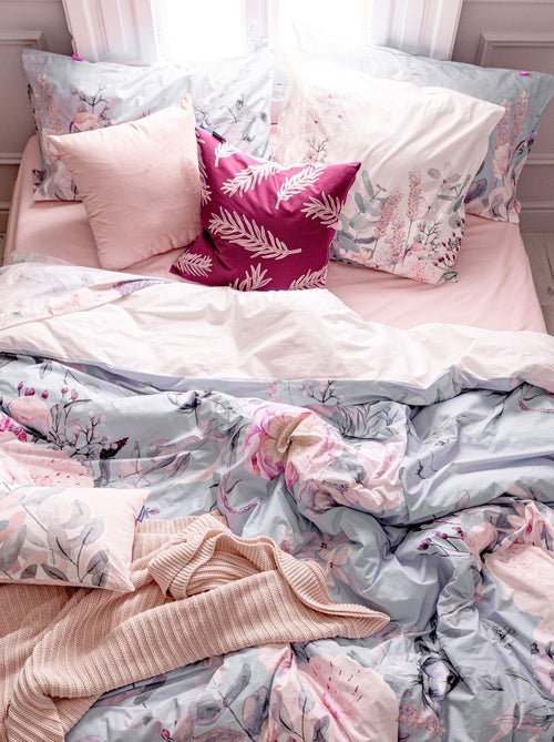 Housse de couette Soft bouquet "Happyfriday" - Kiabi