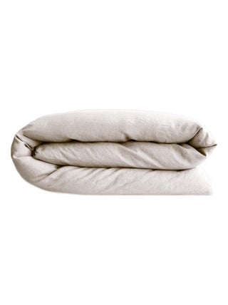 Housse de couette SONATE lin lavé froissé