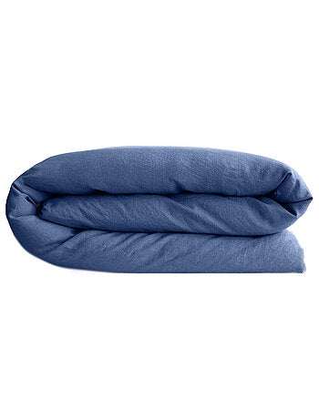 Housse de couette SONATE lin lavé froissé