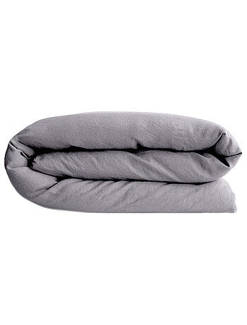 Housse de couette SONATE lin lavé froissé