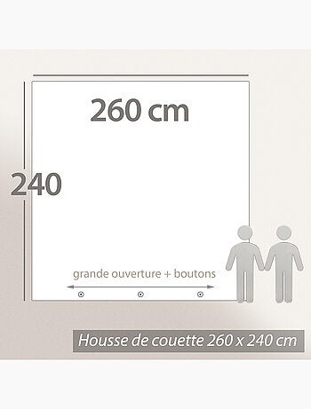 Housse de couette SONATE lin lavé froissé
