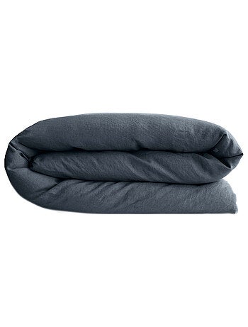 Housse de couette SONATE lin lavé froissé