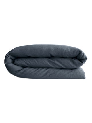 Housse de couette SONATE lin lavé froissé