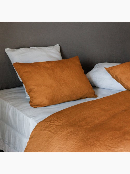 Housse de couette SONATE lin lavé froissé - Kiabi Housse de couette SONATE lin lavé froissé - Kiabi