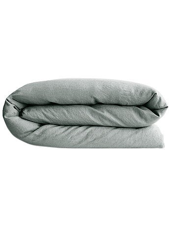 Housse de couette SONATE lin lavé froissé