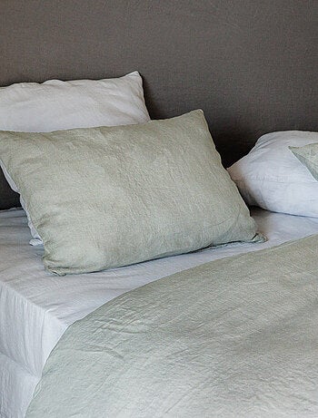 Housse de couette SONATE lin lavé froissé