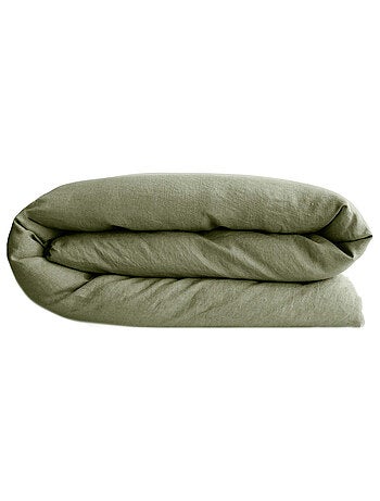 Housse de couette SONATE lin lavé froissé