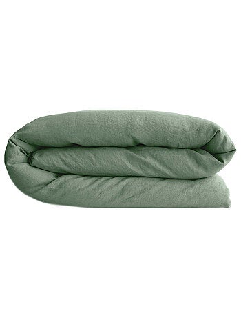 Housse de couette SONATE lin lavé froissé