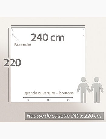 Housse de couette SONATE lin lavé froissé