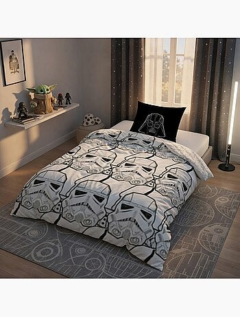 Housse de couette Star Wars légion de troopers 140x200 cm - 100% Coton - Blanc