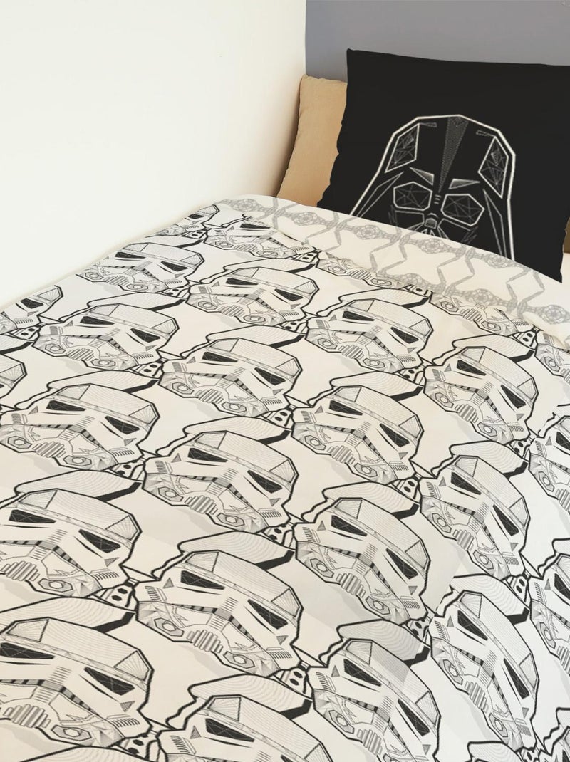 Housse de couette Star Wars légion de troopers 140x200 cm - 100% Coton - Blanc Blanc - Kiabi