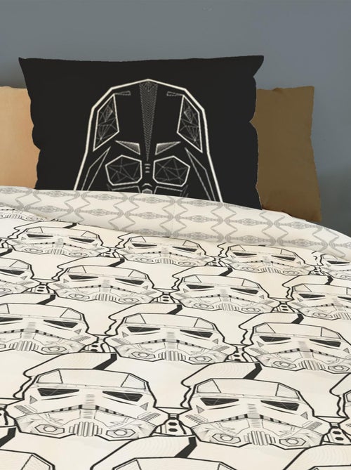 Housse de couette Star Wars légion de troopers 140x200 cm - 100% Coton - Blanc - Kiabi