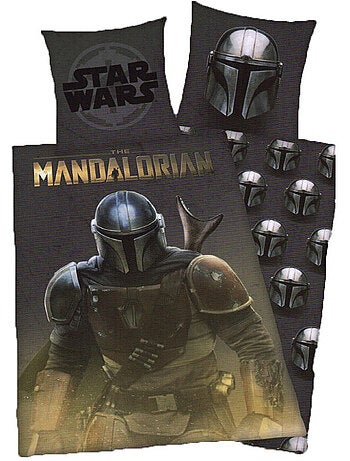 Housse de Couette Star Wars Mandalorian 140x200 cm + taie - Licence officielle