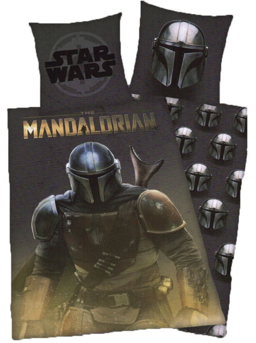 Housse de Couette Star Wars Mandalorian 140x200 cm + taie - Licence officielle - Kiabi