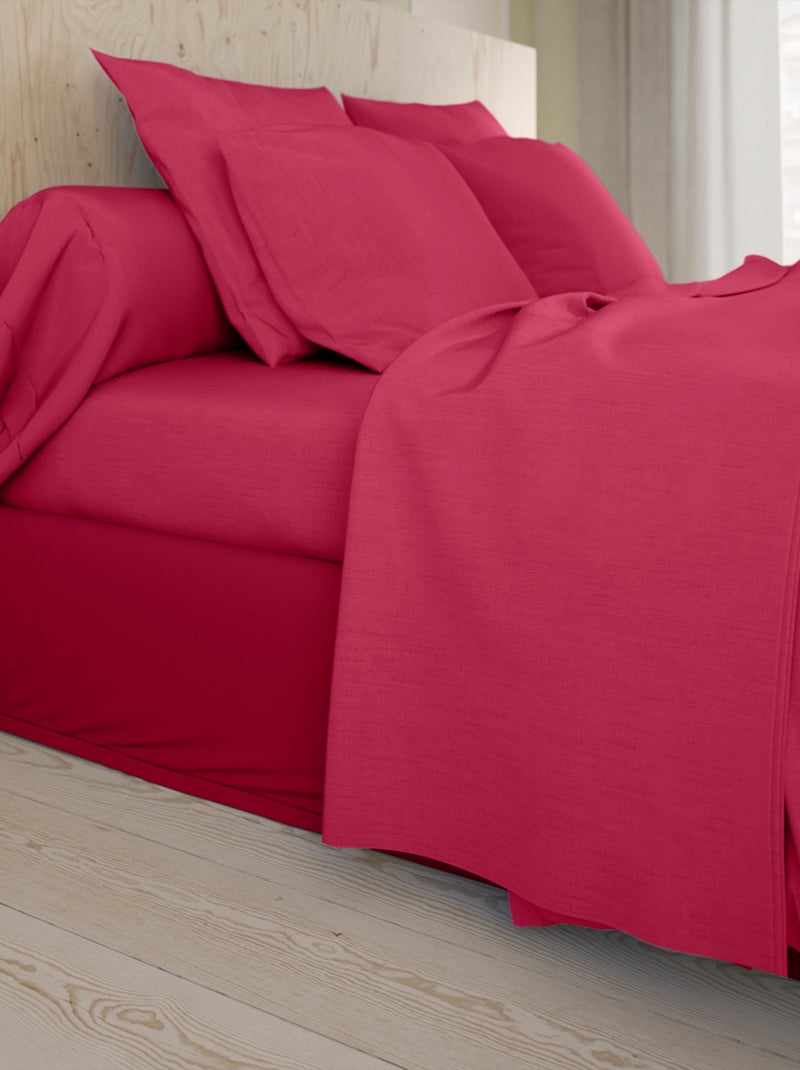 Housse de couette Studio Coton   - DODO Rose fushia - Kiabi