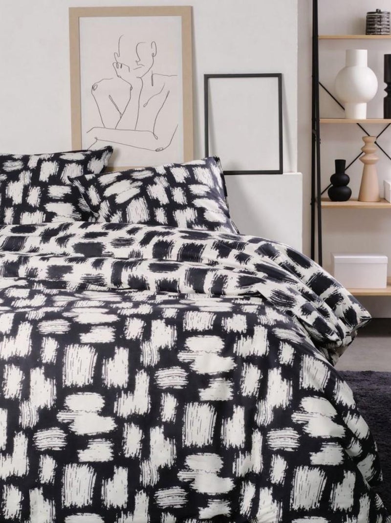 Housse de couette  Sunshine 13.4 + 2 taies 100% coton 57 fils A SUPPRIMER Blanc - Kiabi