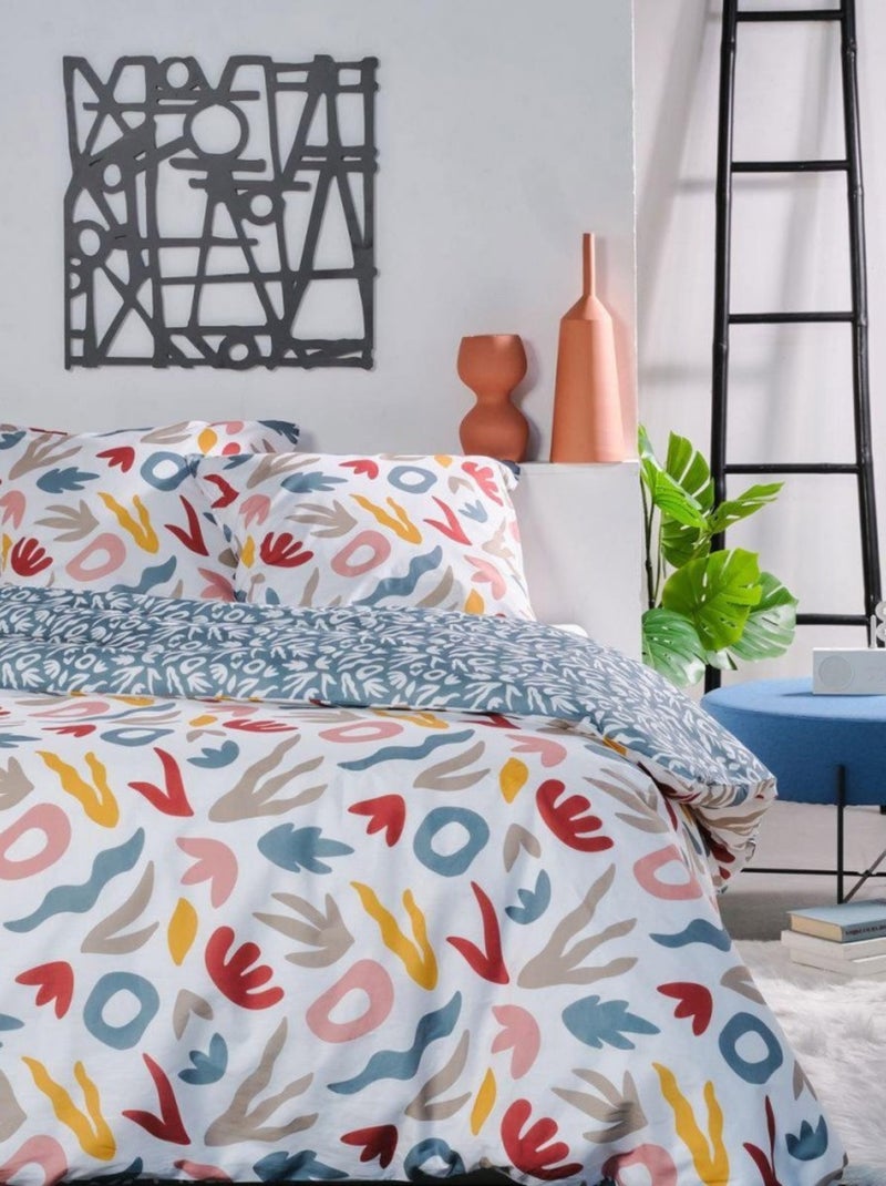 Housse de couette  Sunshine 13.7 + taie(s) 100% coton 57 fils Blanc - Kiabi