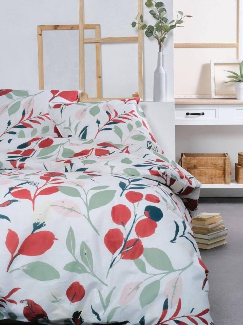 Housse de couette  Sunshine 13.8 + taie(s) 100% coton 57 fils Rose - Kiabi