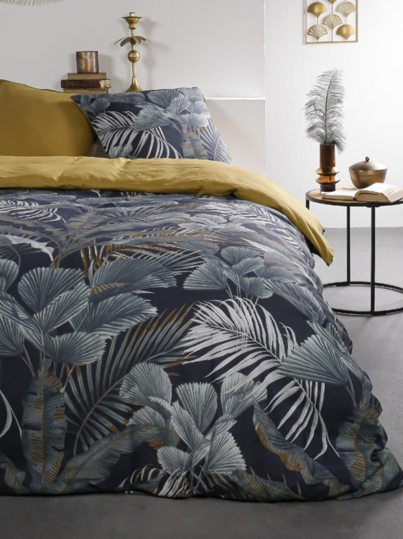 Housse de couette  Sunshine Sarach + taie(s) 100% coton 57 fils Bleu - Kiabi