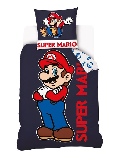 Housse De Couette Super Mario et Taie D'Oreiller - 100% Coton - Kiabi