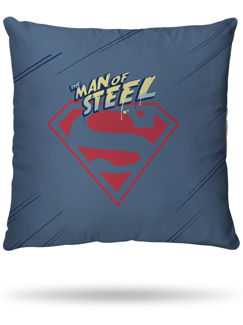 Housse de couette Superman DC Comics 140x200 cm - 100% Coton - Bleu Bleu - Kiabi