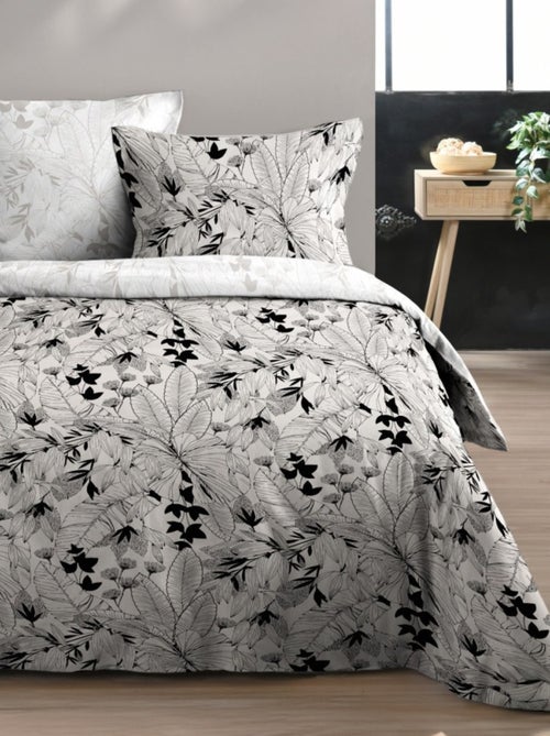 Housse de couette SURYA + 2 taies d’oreiller en coton 57 fils - Kiabi
