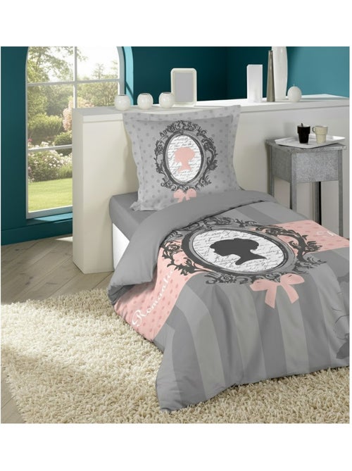 Housse de couette + taie boudoir - Kiabi