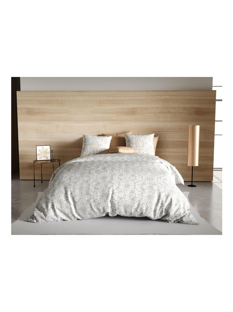 Housse de couette + taie Cedre Blanc - Kiabi
