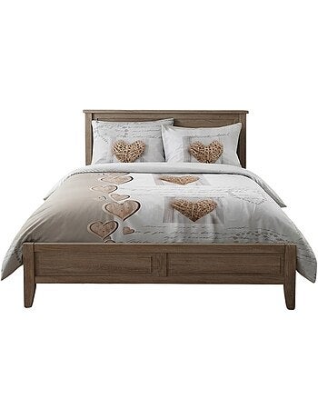 Housse de couette + taie Charming coeur