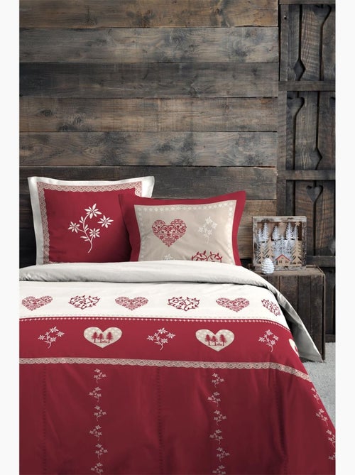 Housse de couette + taie Coeur de montagne mondane - Kiabi