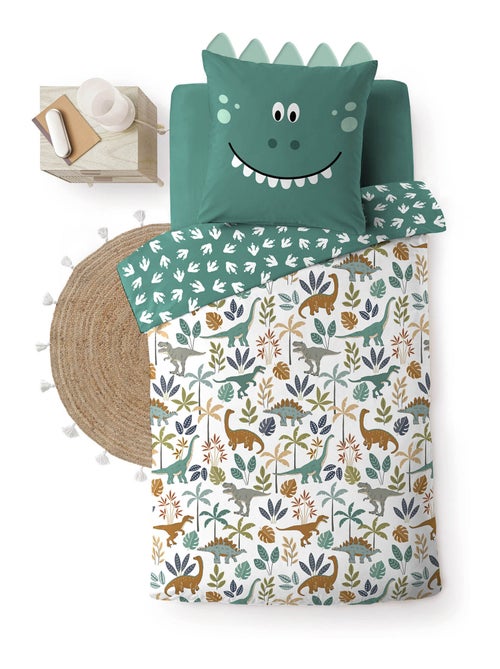 Housse de couette + taie enfant Les dinosaures - Kiabi