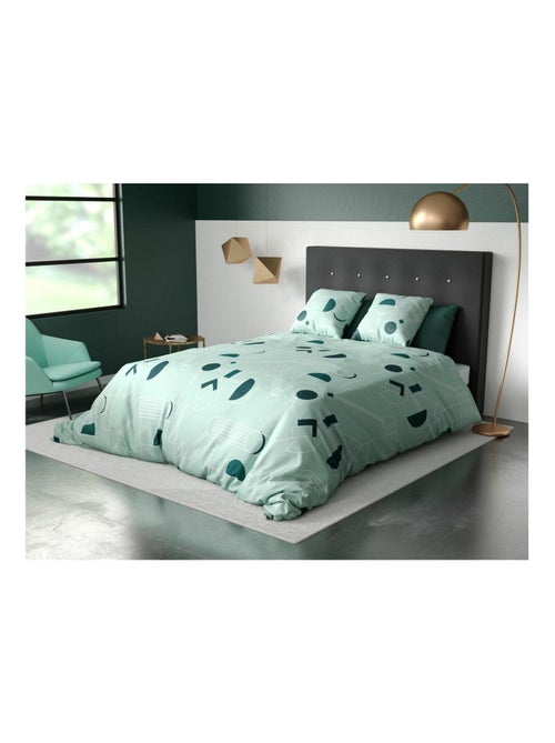 Housse de couette + taie microfibre Geo hawak - Kiabi Housse de couette + taie microfibre Geo hawak - Kiabi