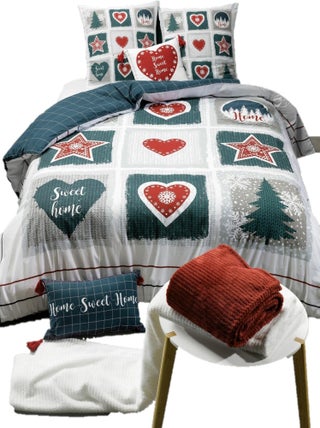 Housse de couette + taie Sweet home