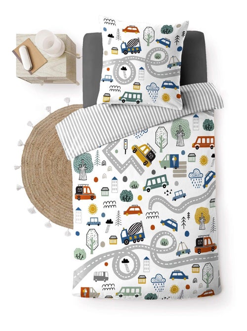 Housse de couette + taie Vehicule enfant - Kiabi