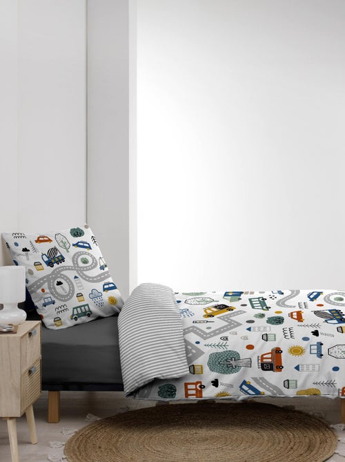 Housse de couette + taie Vehicule enfant - Kiabi