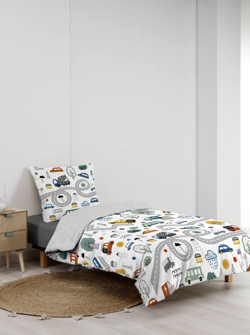 Housse de couette + taie Vehicule enfant - Kiabi