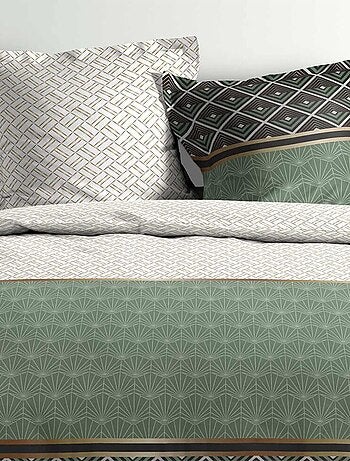 Housse de couette + taie(s) Belor coton Percale 78 fils