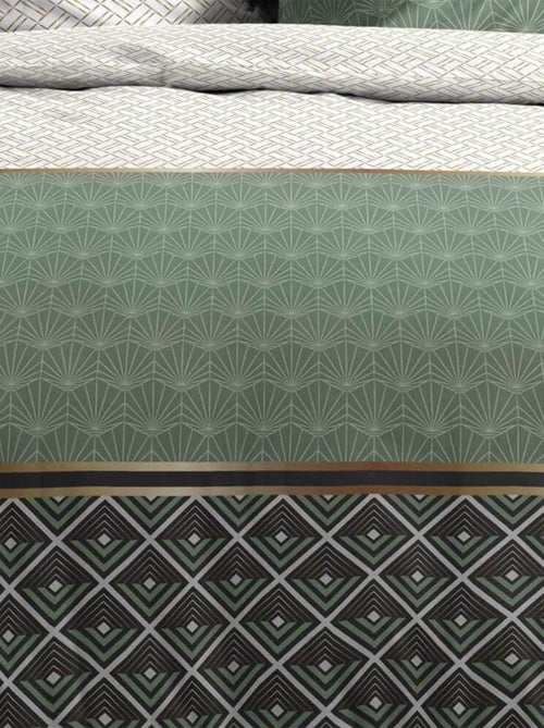 Housse de couette  + taie(s) Belor coton Percale 78 fils - Kiabi