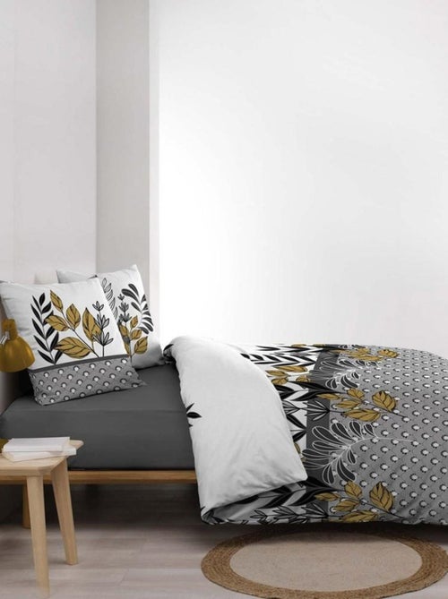 Housse de couette  + taie(s) Catalia coton 57 fils - Kiabi