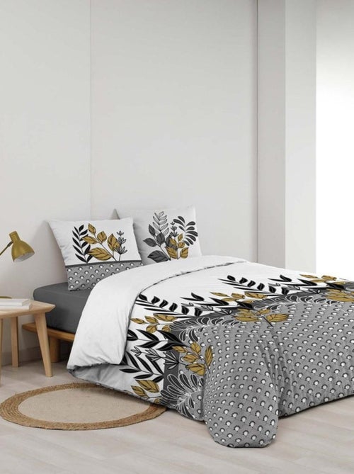 Housse de couette  + taie(s) Catalia coton 57 fils - Kiabi