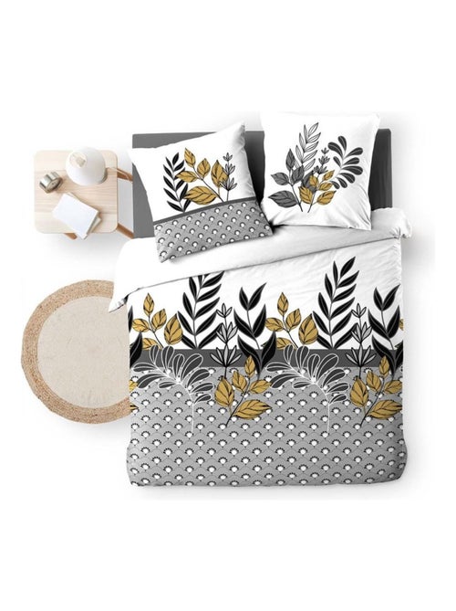 Housse de couette  + taie(s) Catalia coton 57 fils - Kiabi