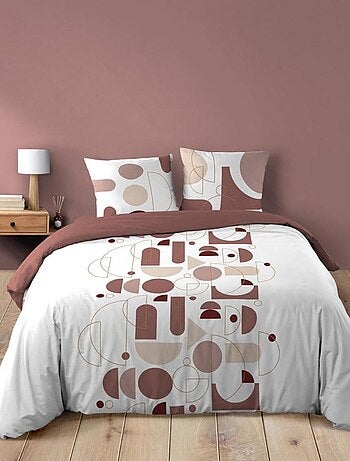 Housse de couette + taie(s) CHILIPOP ROSE 100% coton
