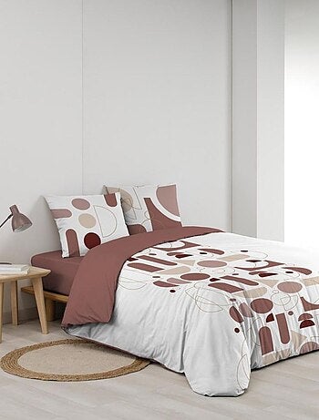 Housse de couette + taie(s) CHILIPOP ROSE 100% coton